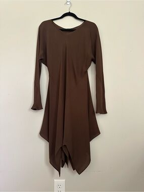 Carter Brown Handkerchief Hem Dress Large Asymmetrical Boho Fairycore Witchy